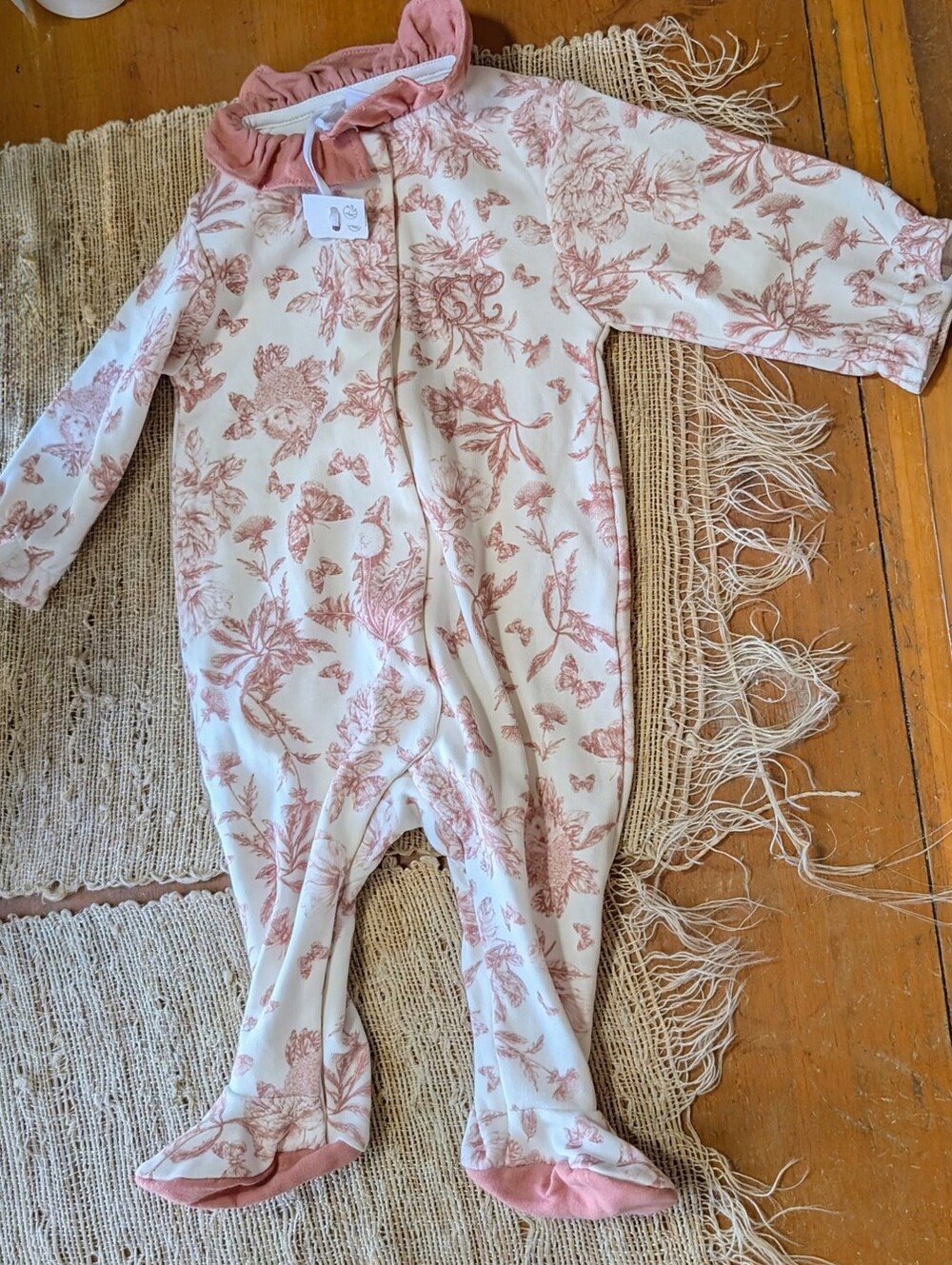 Tartine et Chocolat Floral Footie NWT